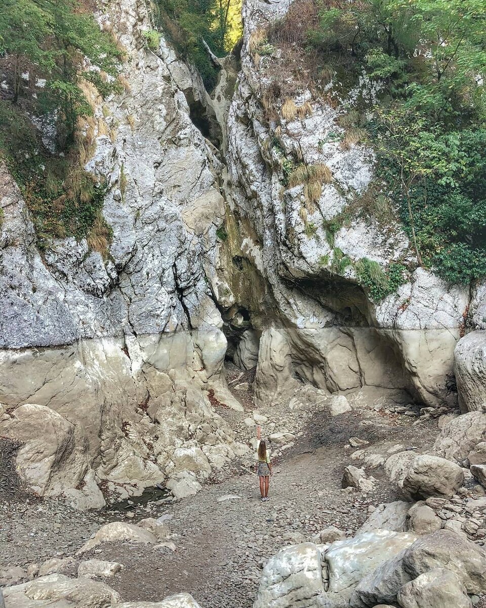 Агурские водопады пересохли