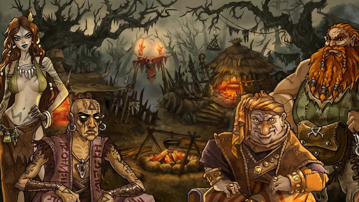 Красивая рисовка мрачного мира, населенного самыми кошмарными тварями 