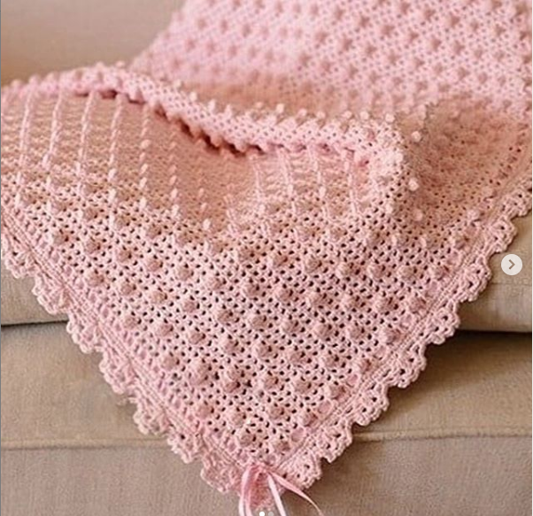 Фото пледа, связанного крючком. Фото из интернета.