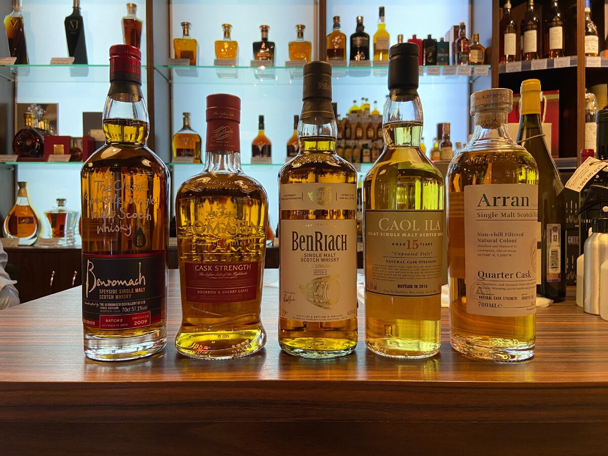 фото мое. Benromach, Tomatin, BenRiach, Caol ila, Arran