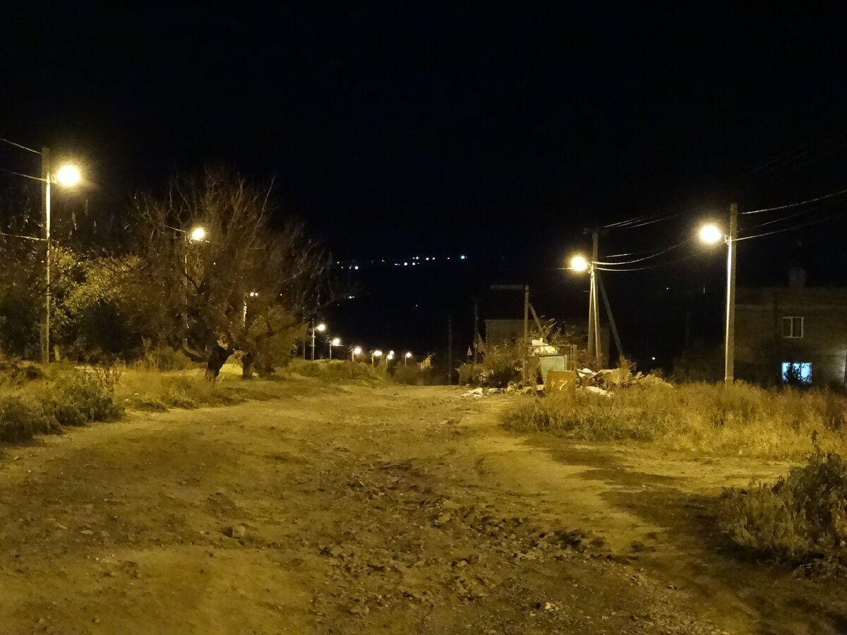 Улица Титова в частном секторе. По фото не скажешь, но дорога на самом деле не очень хорошая. А дальше, за мусорными баками на заднем плане, дорога становится ещё хуже. А тротуара там и вовсе нет. Был когда-то, но от него остались только воспоминания.