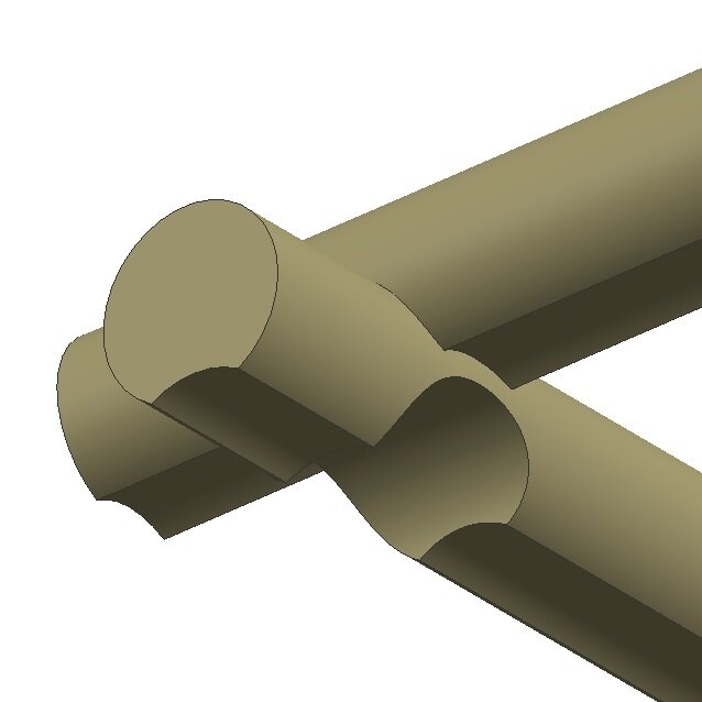 Рисунок 1. Общий вид соединения в "чашку"