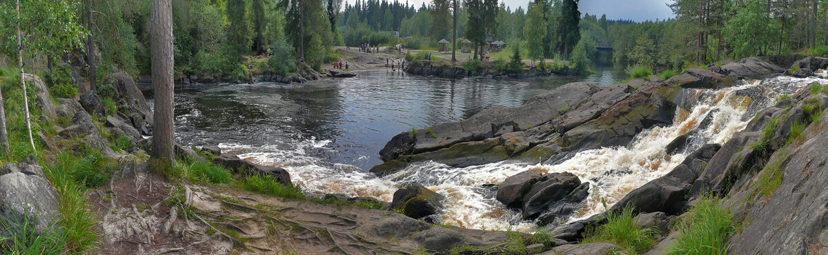 Панорама Рускеальских водопадов - снято десять лет назад