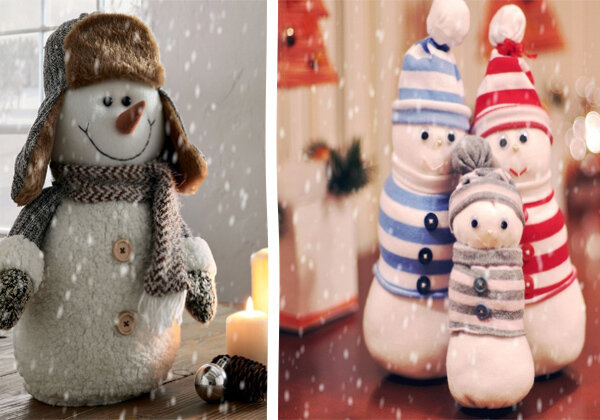 Новогодние поделки из носков своими руками: снеговик, бычок, украшения на Новый год