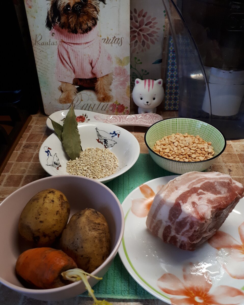 Вот и всё, что надо для вкуснейшего супчика! 😋  🍽