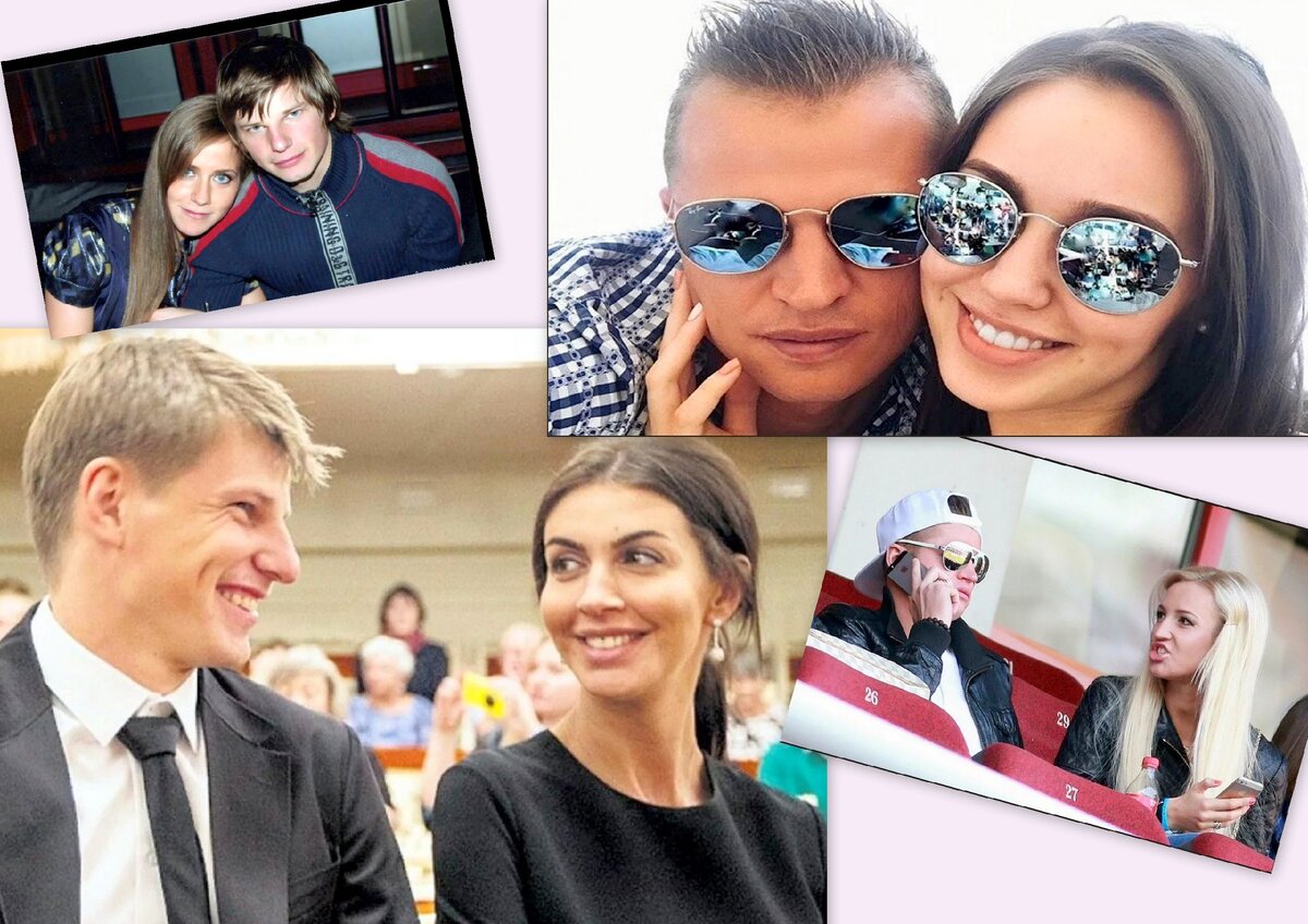  love story от российских футболистов (коллаж автора)