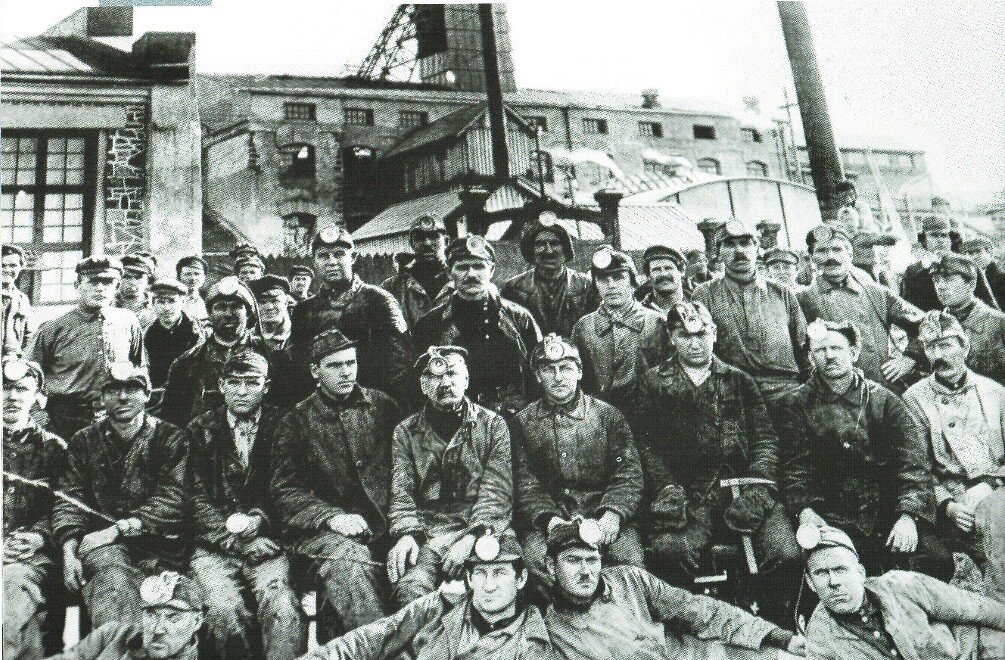 Шахтеры Кемеровского рудника 1936 год.