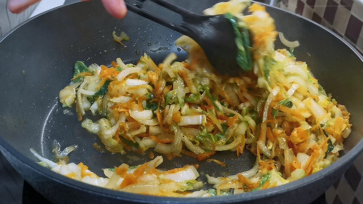 Пирог с пекинской капустой