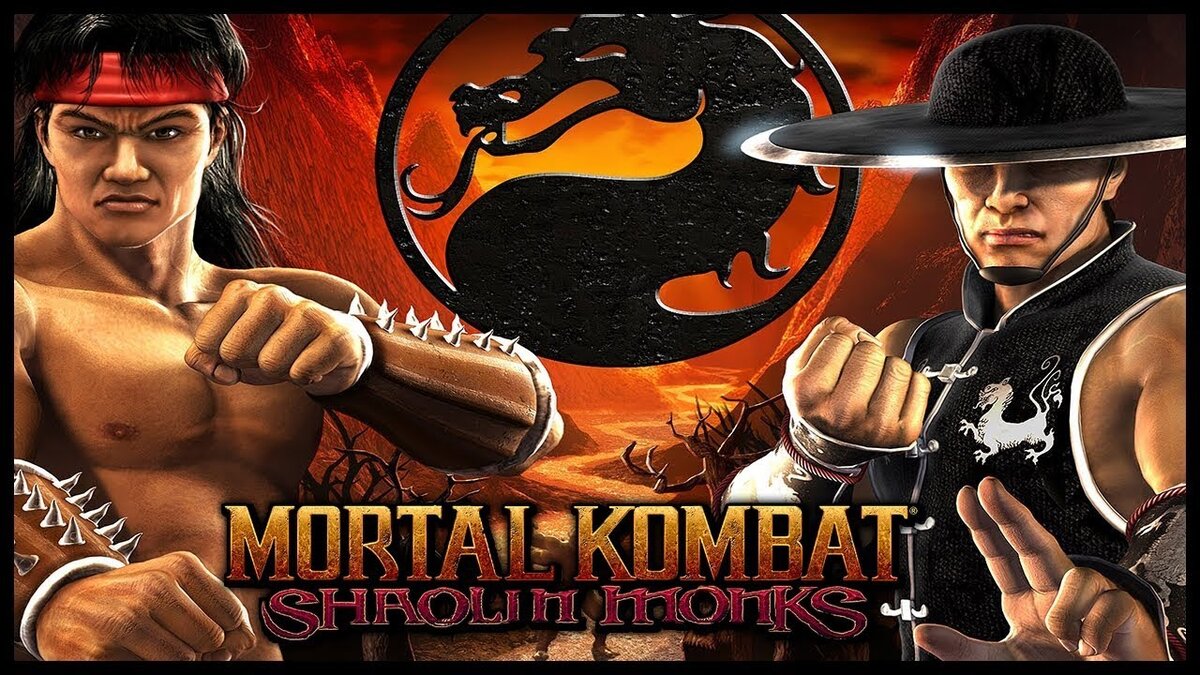 Логотип игры Mortal Kombat Shaolin Monks