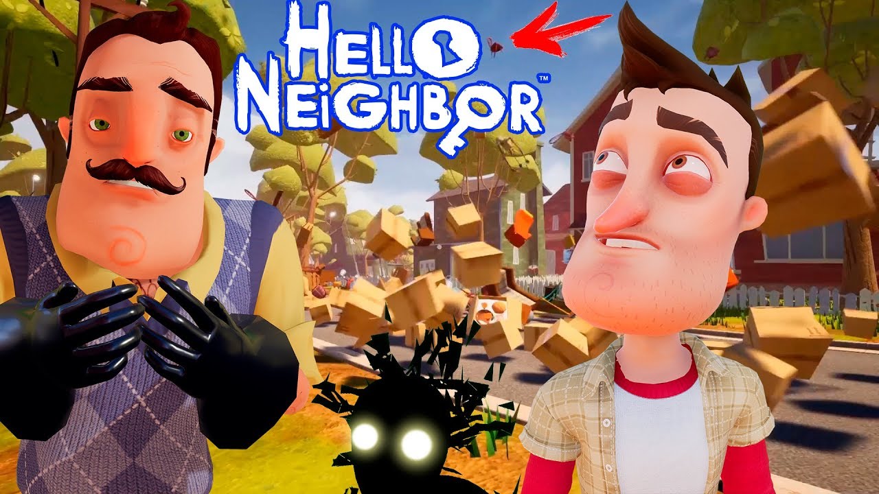 ШОУ ПРИВЕТ СОСЕД!МАШИНА СБИВАЕТ ДВЕСТИ КОРОБОК!ИГРА HELLO NEIGHBOR ВОРУЕМ  ВЕЩИ У СОСЕДА!ПРИКОЛЫ 2019