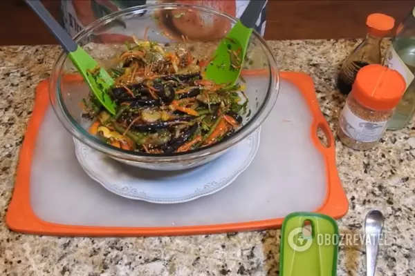 Салат из баклажанов по-корейски 