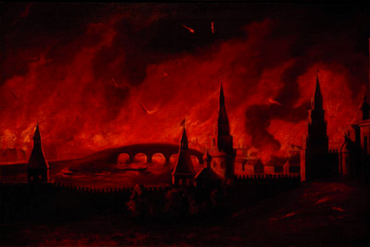 Н/А. Пожар Москвы 1812 года (картина). 1-я четверть XIX века