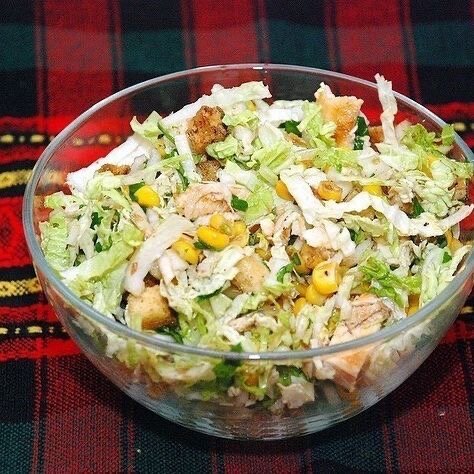 Салат с кукурузой и пекинской капустой🥗