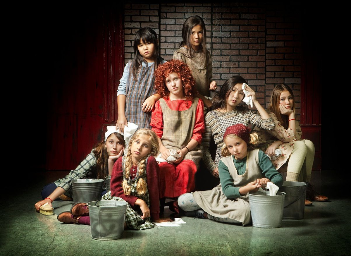 Сиротка Энни в окружении подружек