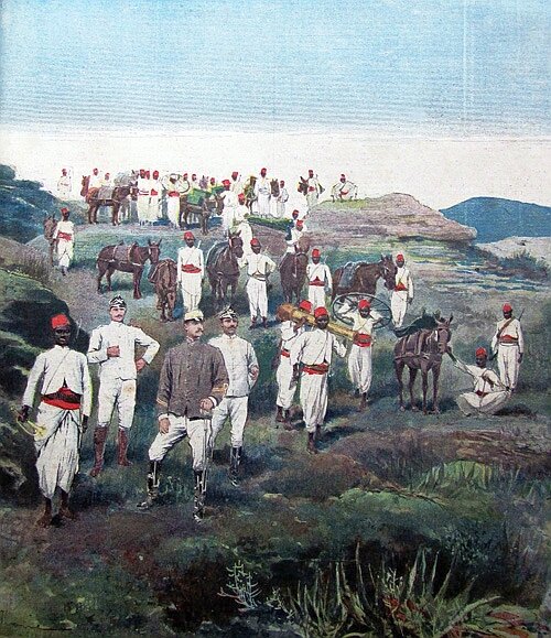 Объединённое войско итальянцев и африканцев-аскари, разгромленное в битве при Амба-Алаги.