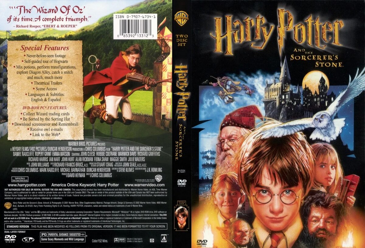 Две версии фильма Гарри Поттер и философский камень (Harry Potter and the  Sorcerers Stone, 2001) | Особое мнение | Дзен