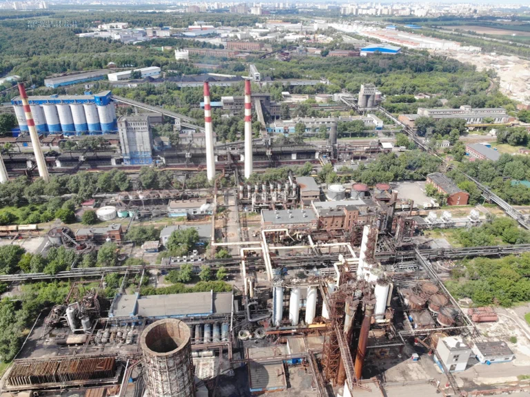Московский Коксогазовый Завод, вид с воздуха. Яндекс фото.