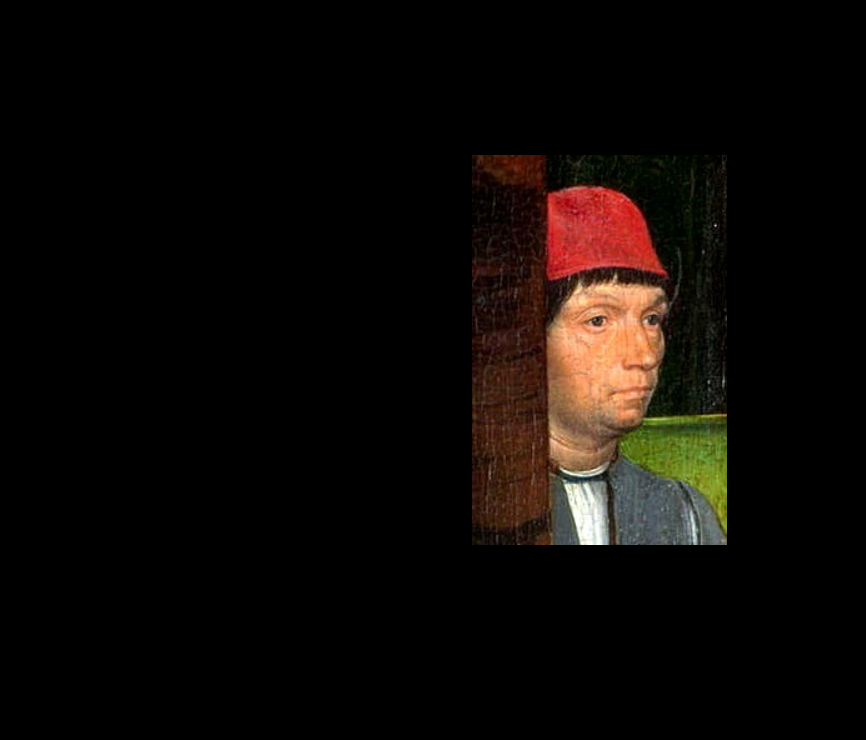 Автопортрет, деталь алтаря Девы Марии, ок. 1468