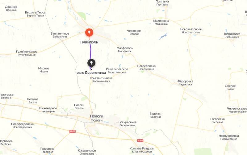 Карта украины гуляй поле на карте