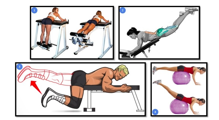 Способы выполнения обратной гиперэкстензии