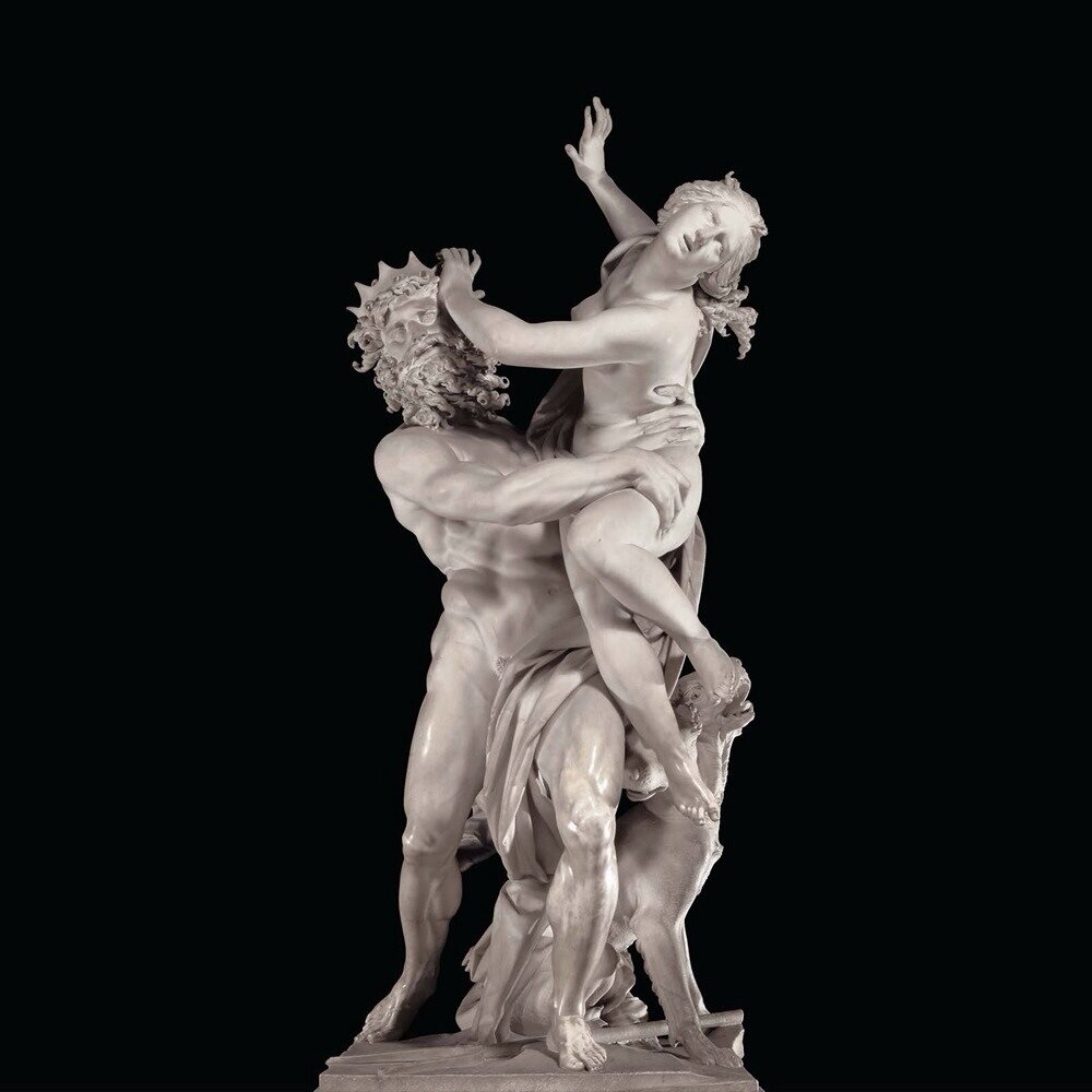 Мраморная скульптура "Похищение Прозерпины" Джованни Бернини, 1621-1622, Галерея Боргезе