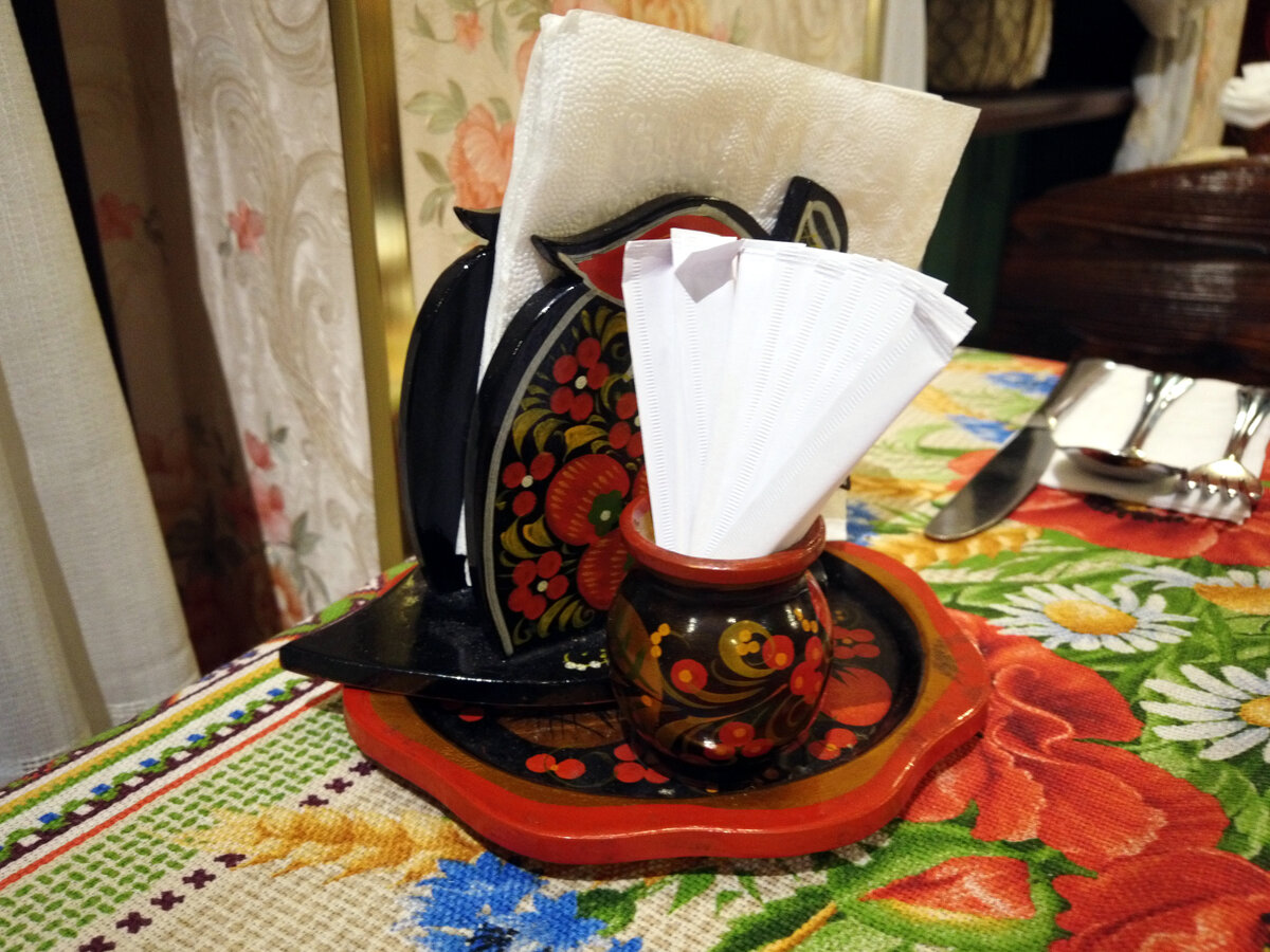 Салфетница под хохлому