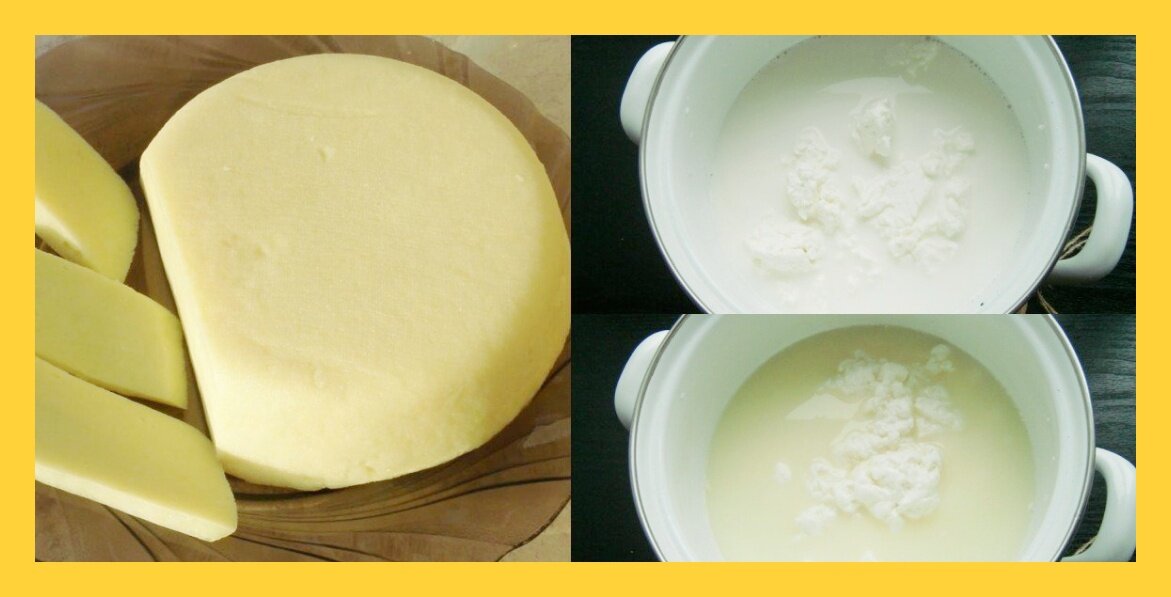 Натуральный сыр на домашней плите