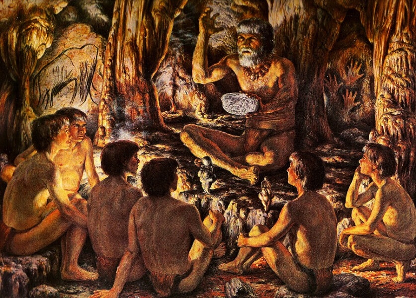 В глубине веков начали появляться первые изобретения