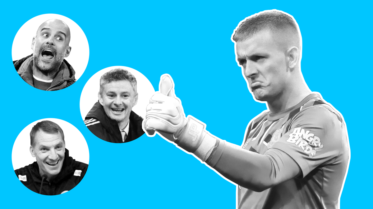 Хосеп Гвардиола, Оле Гуннар Сульшер, Брендан Роджерс, Джордан Пикфорд