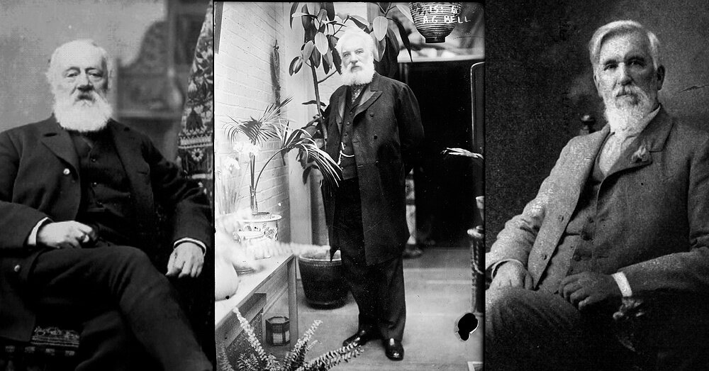 Антонио Меуччи, Александр Белл и Элайша Грей