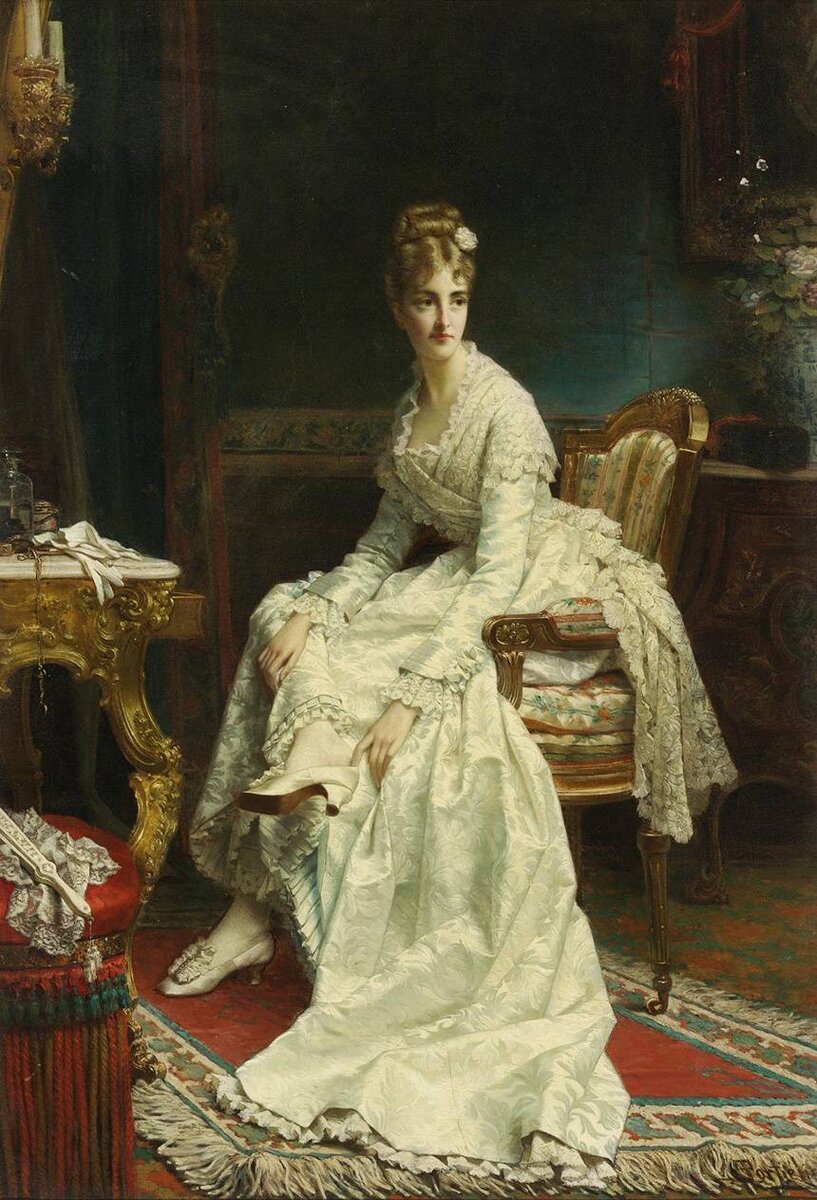 Jan Frederik Pieter Portielje. Before the Ball, вторая поовина1870-х.