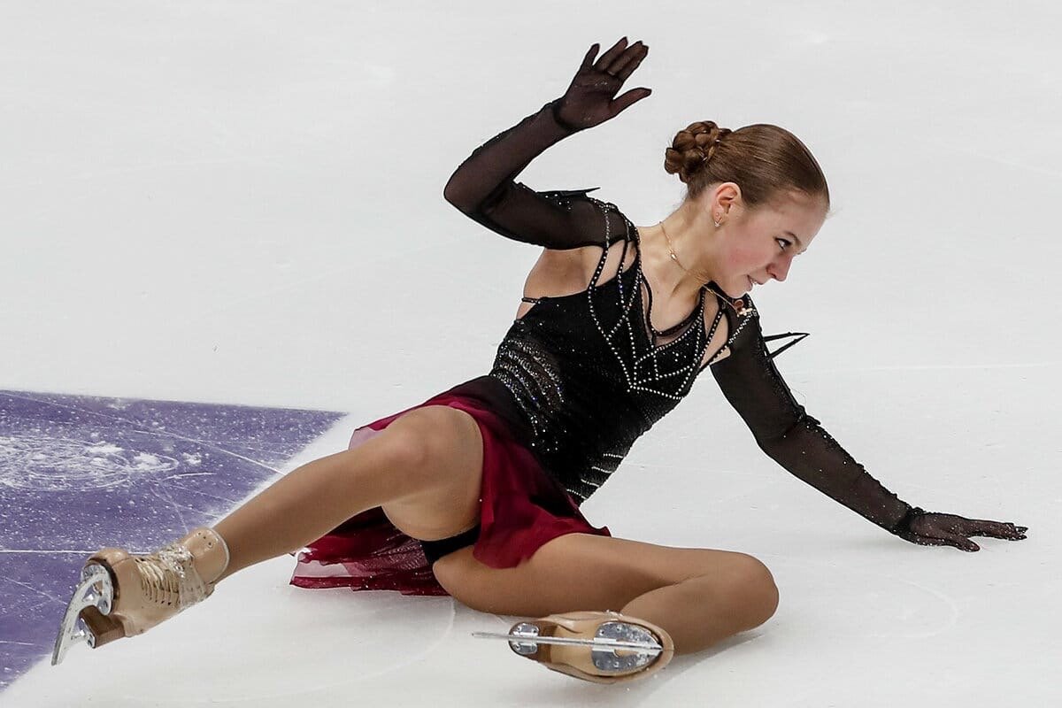 Александра Трусова на чемпионате мира 2021