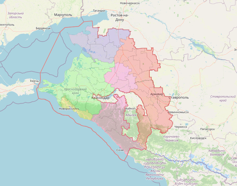 Развитие территории краснодарского края