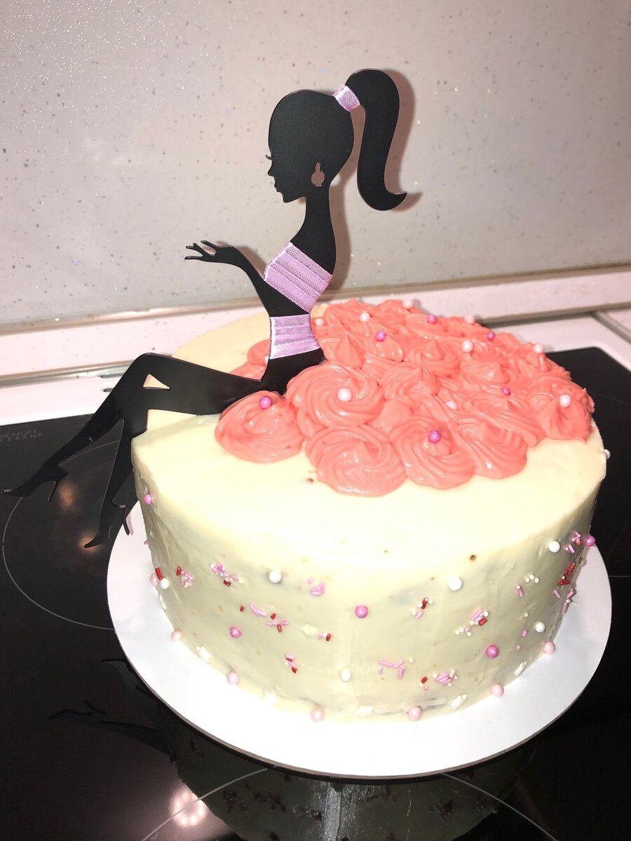 Торт для дочки на 3 года - второй по счету в практике Екатерины