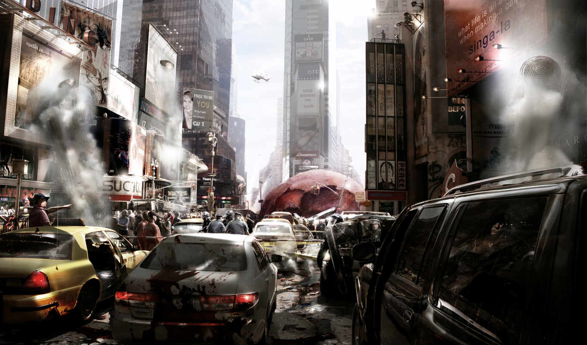 Промо арт к игре Prototype (ист. опубликовано на pic2.me, взято с https://clck.ru/UWchj)