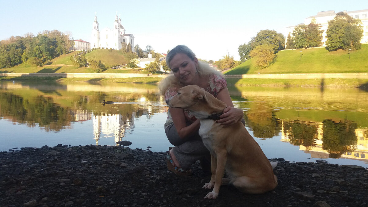 Лада с моей подругой Ириной