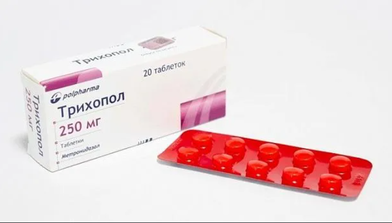 Трихопол в таблетках - лекарство недорогое, около 60-70 р. упаковка. Фото apteka-april.ru