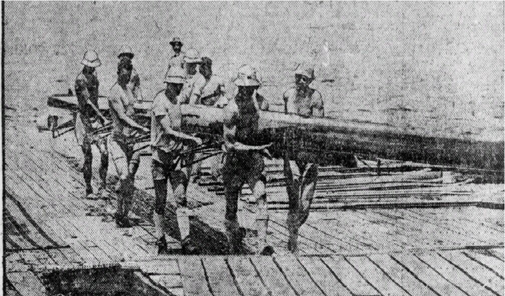 Это гребцы, обратите внимание на панамки)