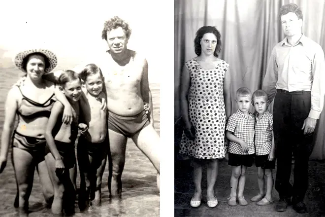 Братья Пономаренко с родителями