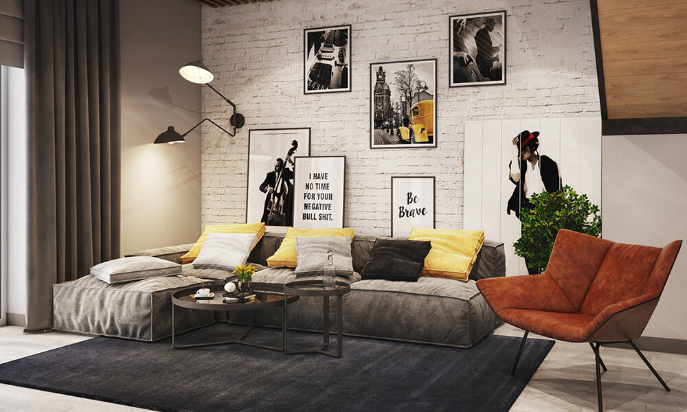 Стиль гранж в дизайне интерьеров