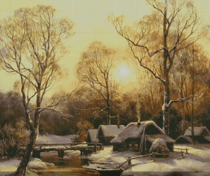 Классический зимний сюжет. Красиво же!