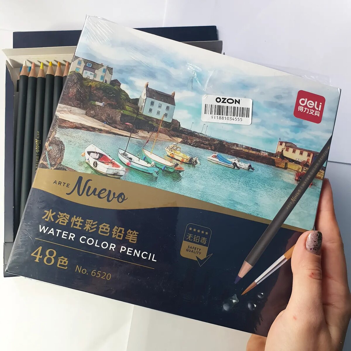 Та самая упаковка! 48 цветов, с кисточкой в подарок.