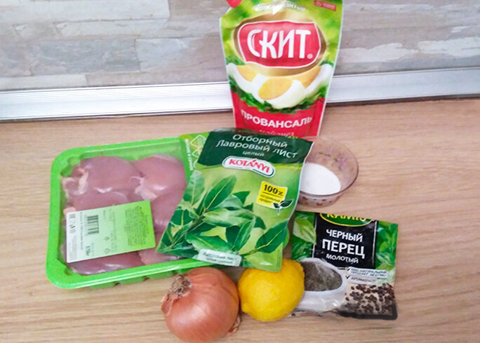 Необходимые продукты для шашлыка