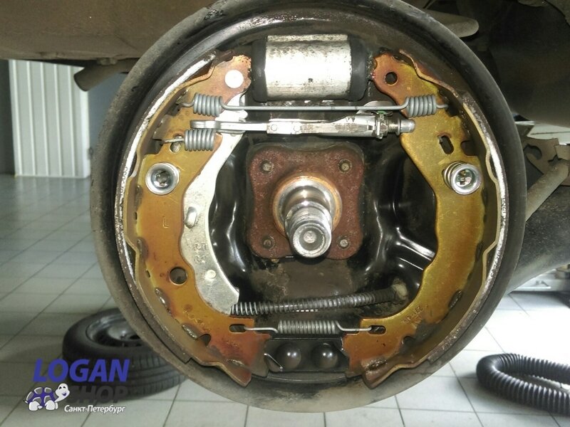 Тормоза в разборе Рено Логан