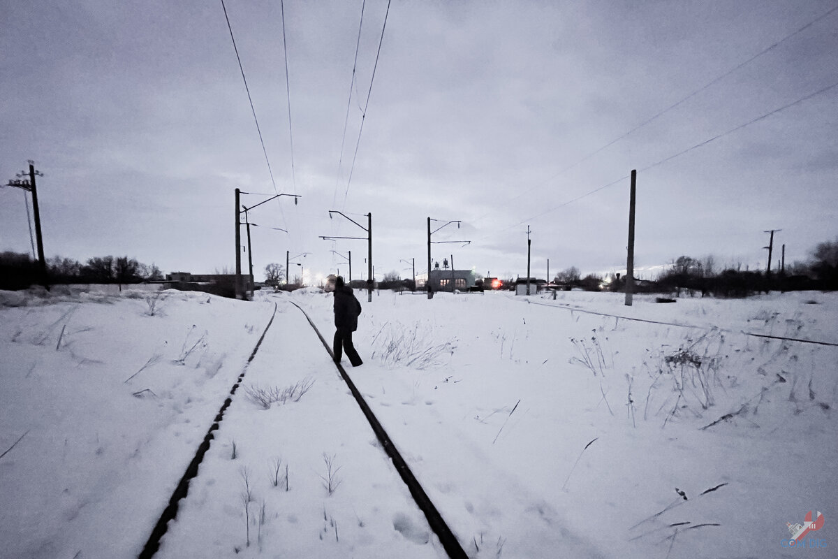 Железнодорожные пути на территории депо. 