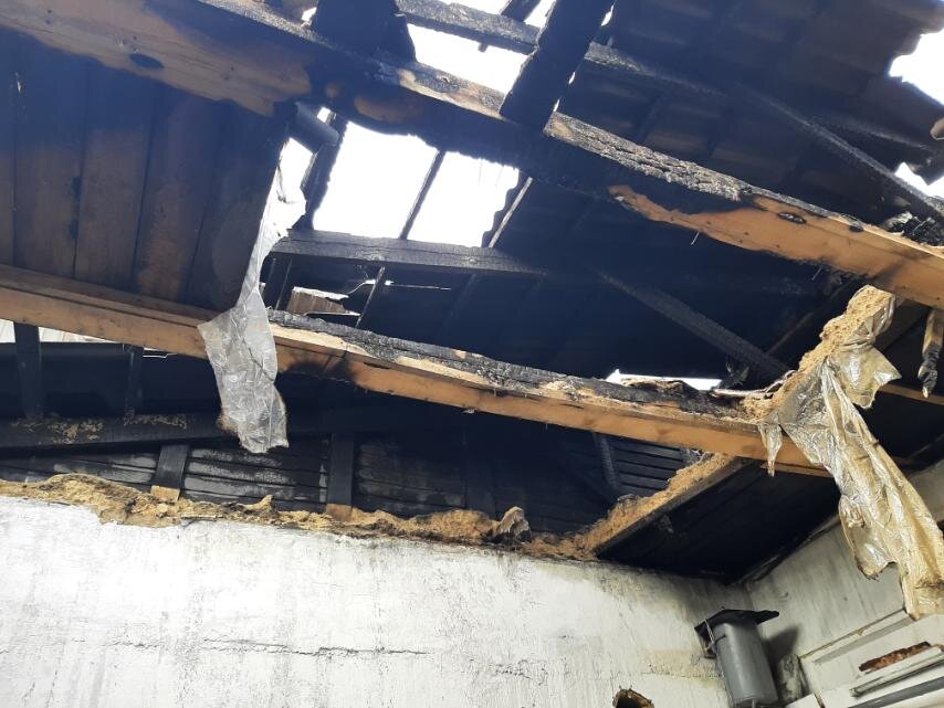 Фотографии взяты из материалов технического специалиста, обследование после пожара