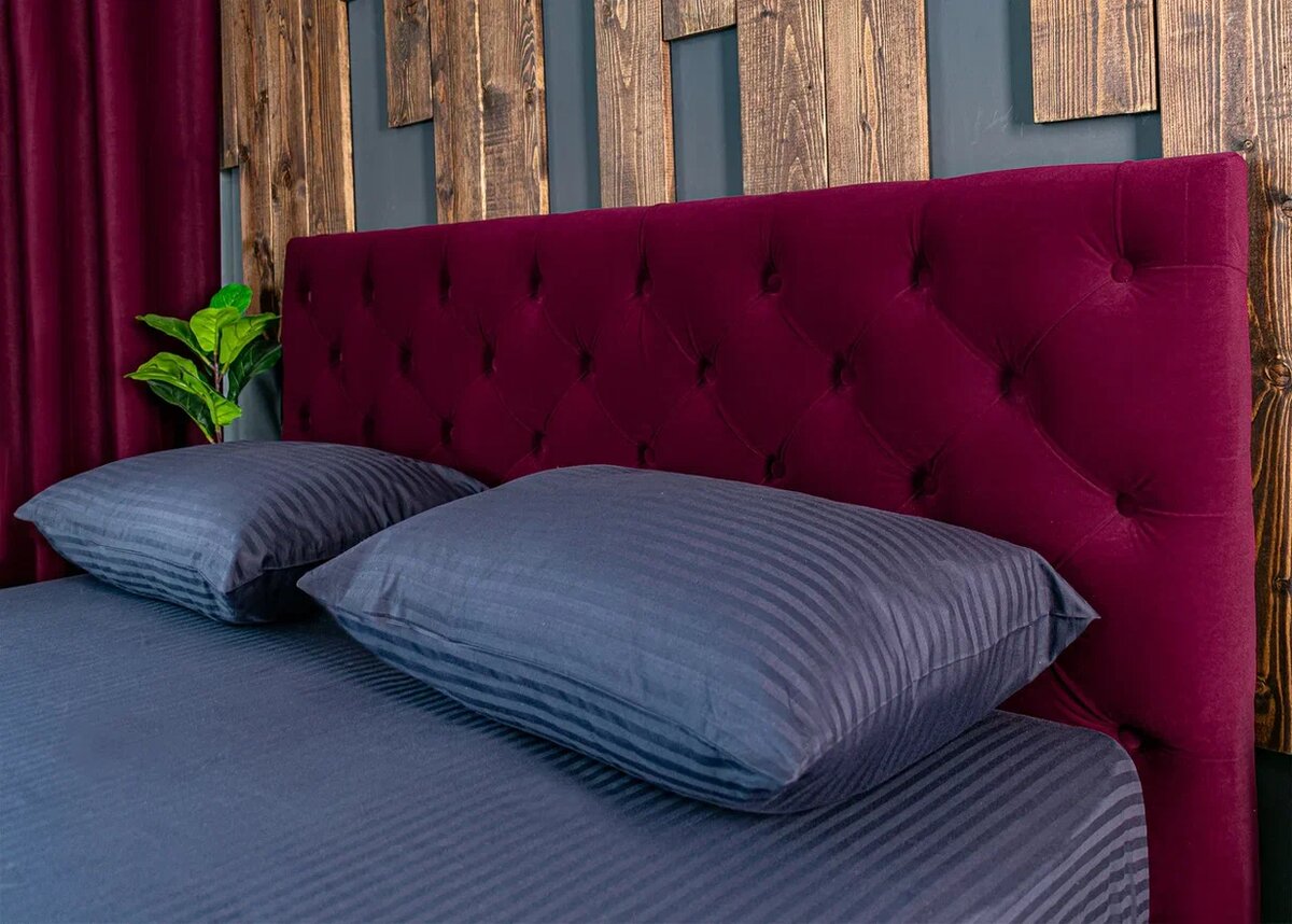 Кровать "Барокко", Бордо, 160*200 см