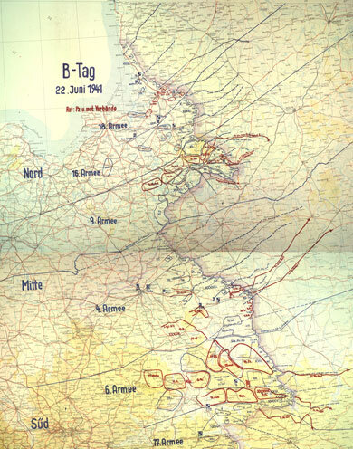 План "Барбаросса" на 22 июня 1941 года