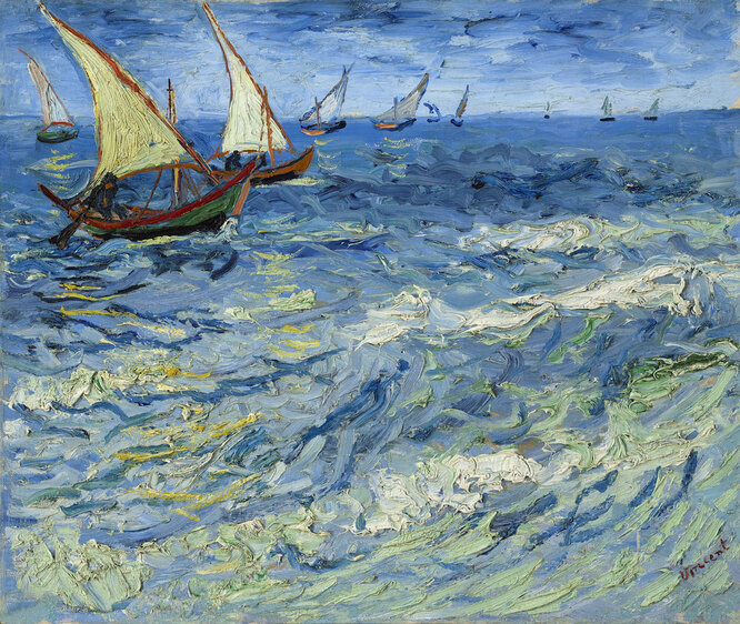 Винсент Ван Гог, «Море в Сент-Мари», 1888