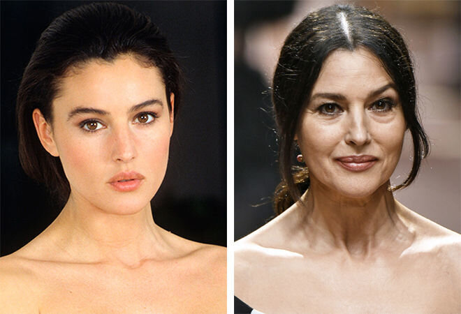 Моника Белуччи - итальянская актриса и модель, яркий представитель усталого типа старения.